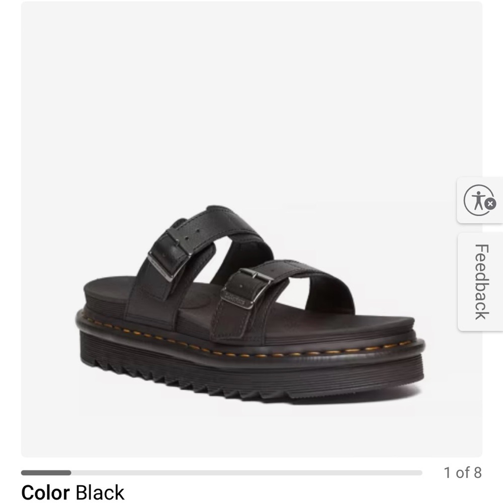 Dr. Martens Black Sandals